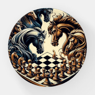 The game of knights – chess meets fantasy paperweight