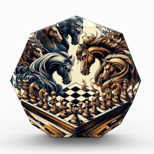 The game of knights – chess meets fantasy photo block
