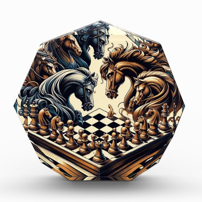The game of knights – chess meets fantasy photo block (Front)