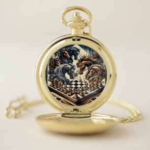 The game of knights – chess meets fantasy pocket watch
