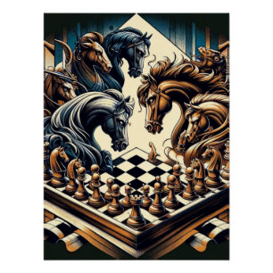 The game of knights – chess meets fantasy poster