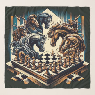 The game of knights – chess meets fantasy scarf