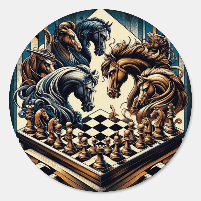 The game of knights – chess meets fantasy sign (Front)