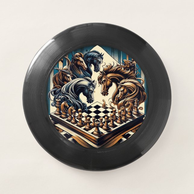 The game of knights – chess meets fantasy Wham-O frisbee (Front)