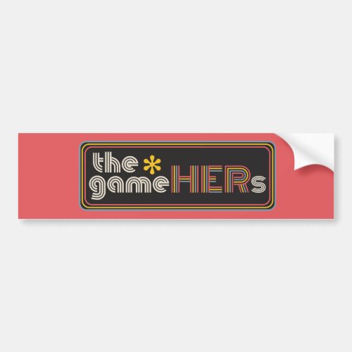 ThegameHERs Horizontal Logo Bumper Sticker