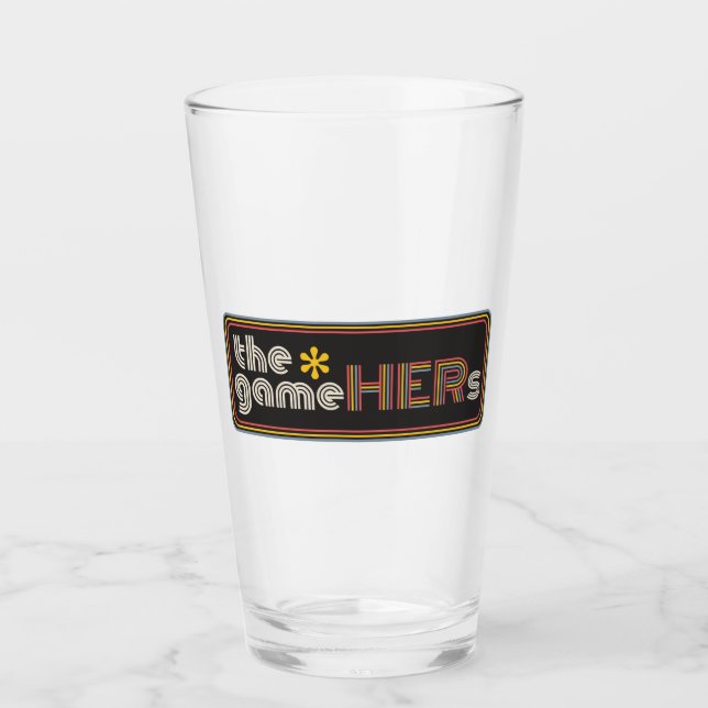 The*gameHERs Horizontal Logo Glass (Front)