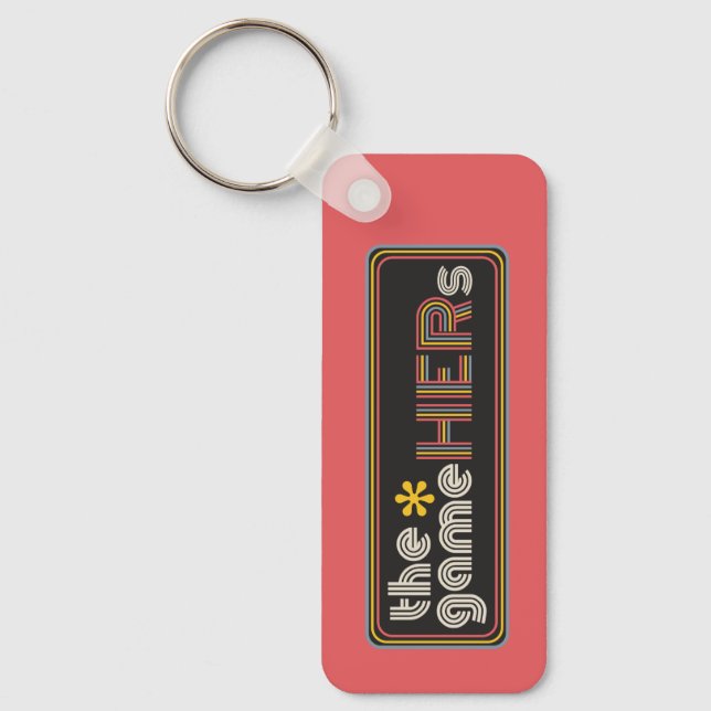 The*gameHERs Horizontal Logo Keychain (Front)