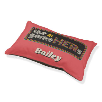 The*gameHERs Horizontal Logo Pet Bed