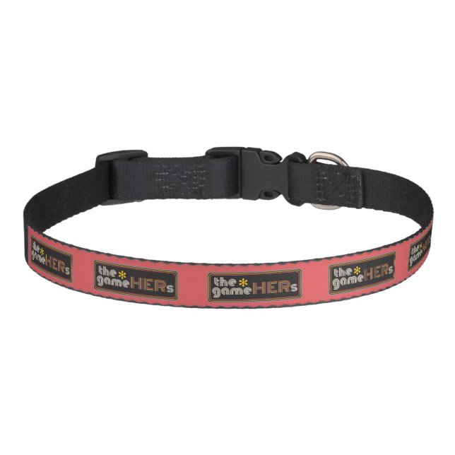 The*gameHERs Horizontal Logo Pet Collar (Front)