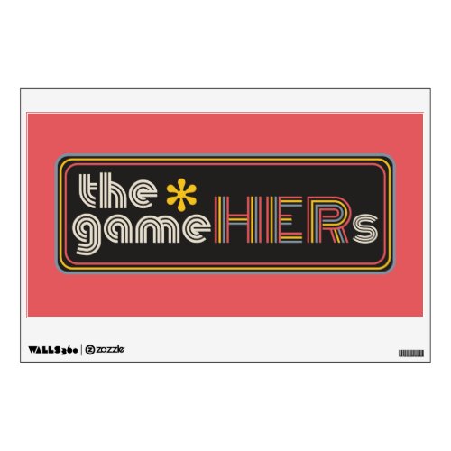 ThegameHERs Horizontal Logo Wall Decal