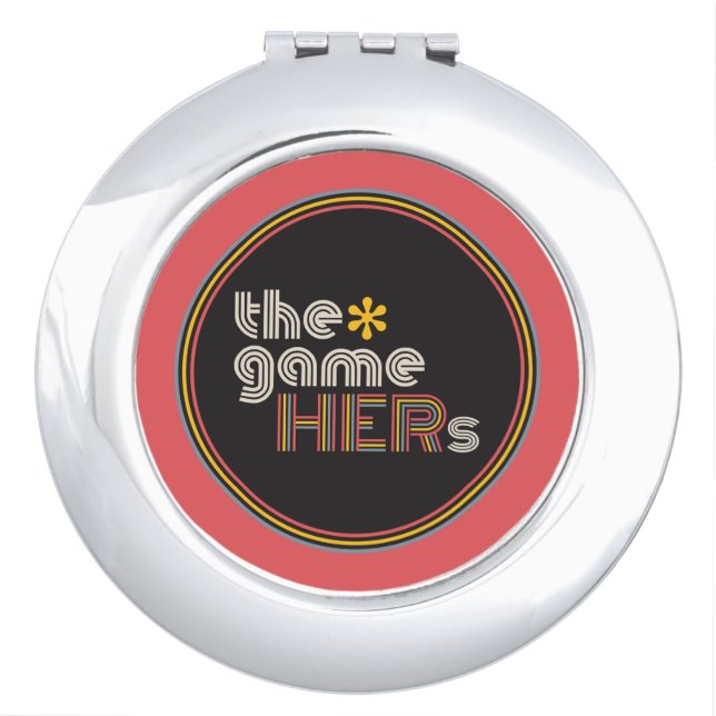 The*gameHERs Round Logo Compact Mirror (Front)