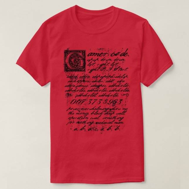 The Gamer Code T-Shirt (Design Front)