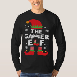 The Gamer Elf Clothing Holiday  Cool Christmas Gam T-Shirt