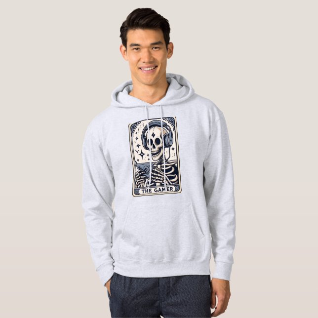 The Gamer Skeleton Tarot Card Shirt (Front Full)