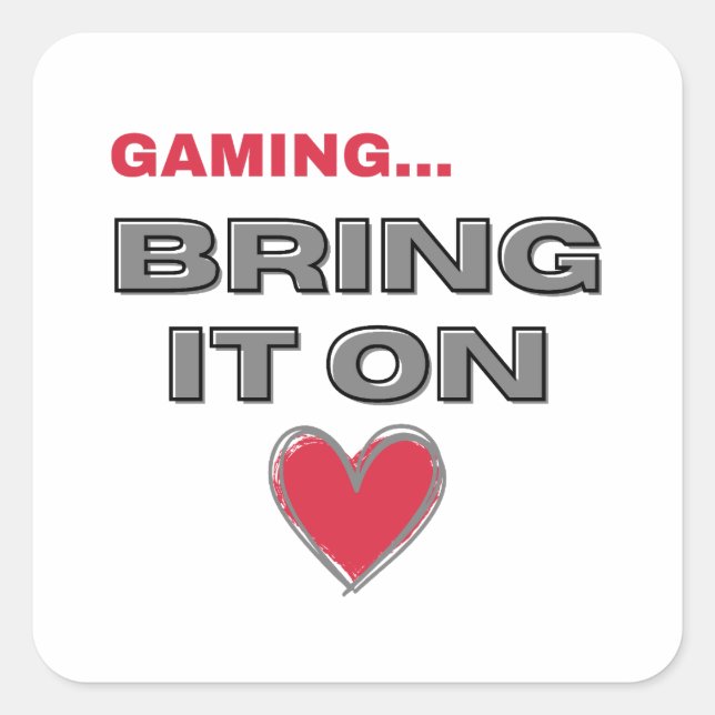 The Gamer  Square Sticker (Front)