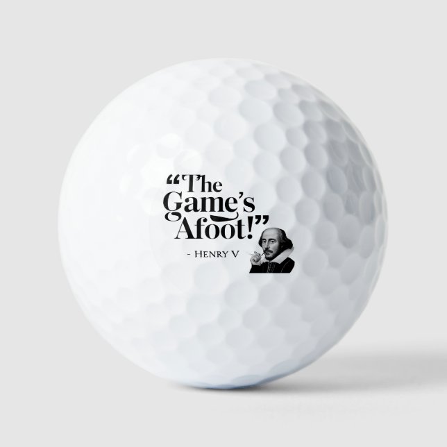 The Game's Afoot! - Modern Golfer Swag Golf Balls (Front)