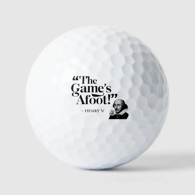 The Game's Afoot! - Modern Golfer Swag Golf Balls