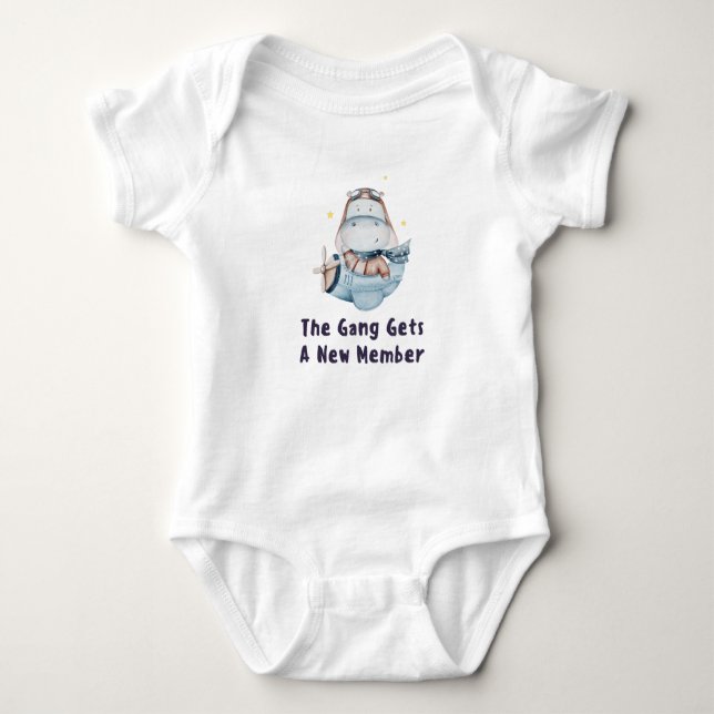 The Gang Gets A New Member Baby Bodysuit (Front)
