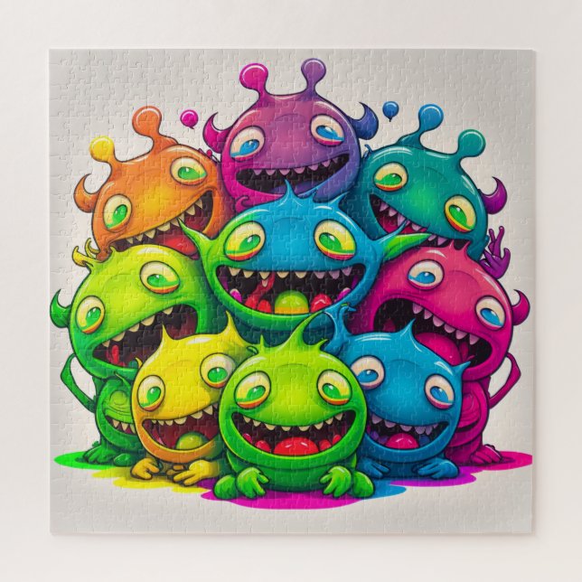 The Gang's All Here Rainbow Creatures Puzzle (Vertical)