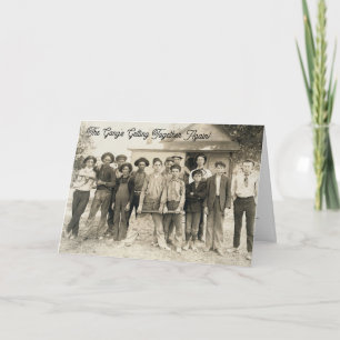 The Gang's Getting Together Folded Invitation