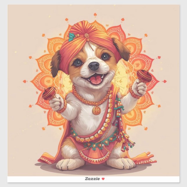 The Garba Guardian Sticker (Sheet)