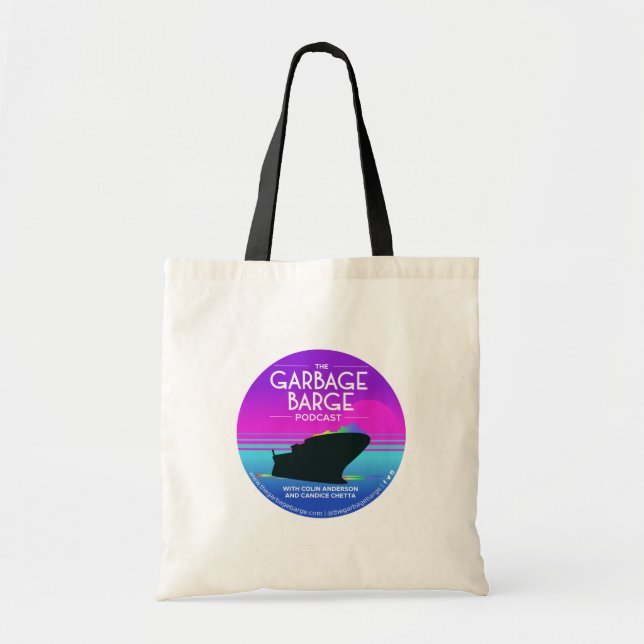 The Garbage Barge Podcast Tote Bag! Bag (Front)