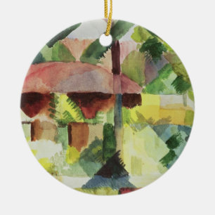 The Garden, 1914 (w/c on paper) Ceramic Ornament