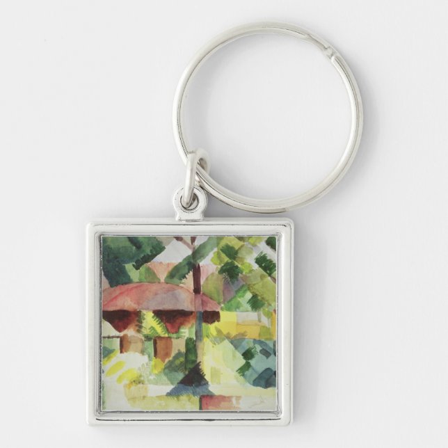 The Garden, 1914 (w/c on paper) Keychain (Front)