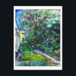The Garden at the Asylum at Saint-Rémy, Van Gogh Postcard<br><div class="desc">Vincent Willem van Gogh (30 March 1853 – 29 July 1890) was a Dutch post-impressionist painter who is among the most famous and influential figures in the history of Western art. In just over a decade, he created about 2, 100 artworks, including around 860 oil paintings, most of which date...</div>