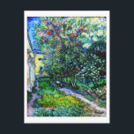 The Garden at the Asylum at Saint-Rémy, Van Gogh Postcard<br><div class="desc">Vincent Willem van Gogh (30 March 1853 – 29 July 1890) was a Dutch post-impressionist painter who is among the most famous and influential figures in the history of Western art. In just over a decade, he created about 2, 100 artworks, including around 860 oil paintings, most of which date...</div>