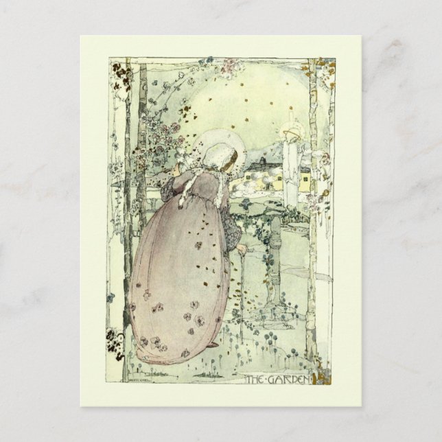 The Garden by Jessie Marion King Postcard (Front)