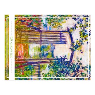 The Garden Gate at Vetheuil Claude Monet vibrant Postcard