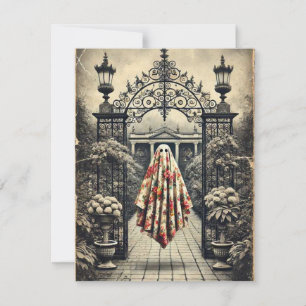 The Garden Haunting of Roseveil Manor – Gothic  Note Card