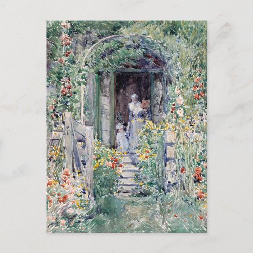 The Garden in Its Glory  Childe Hassam Postcard