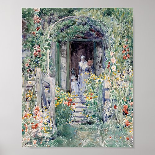 The Garden in Its Glory  Childe Hassam Poster