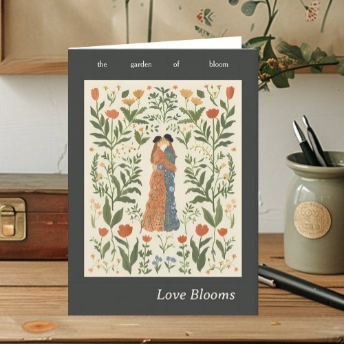 The Garden of Bloom _ Womens embrace charcoal Card