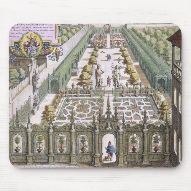 The Garden of Burgermeister Schwind, from 'Florile Mouse Pad (Front)