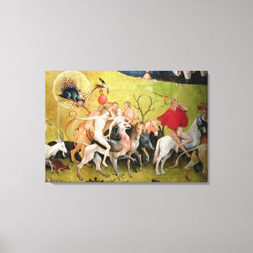 The Garden of Earthly Delights Allegory of Canvas Print