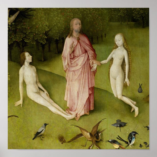 The Garden of Earthly Delights, Fifteenth Century Poster (Front)
