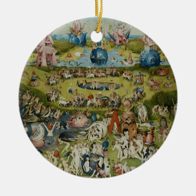 The Garden of Earthly Delights Hieronymus Bosch Ceramic Ornament (Front)