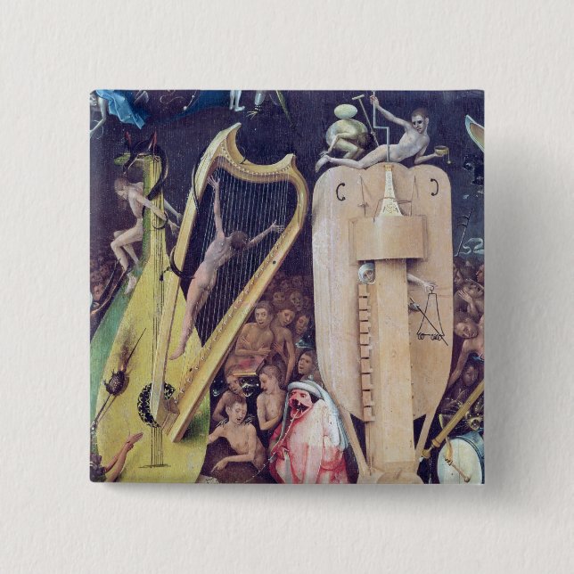 The Garden of Earthly Delights Pinback Button (Front)