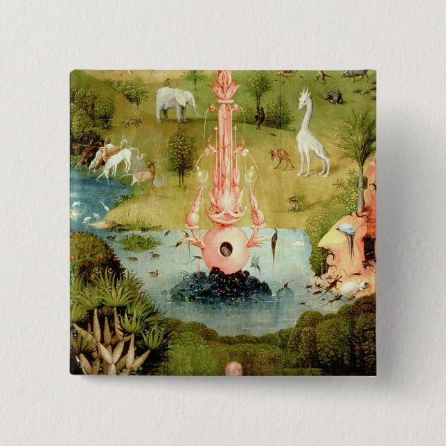 The Garden of Earthly Delights Pinback Button (Front)