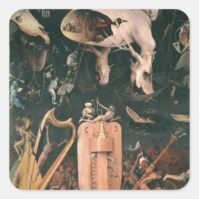 The Garden of Earthly Delights Square Sticker (Front)