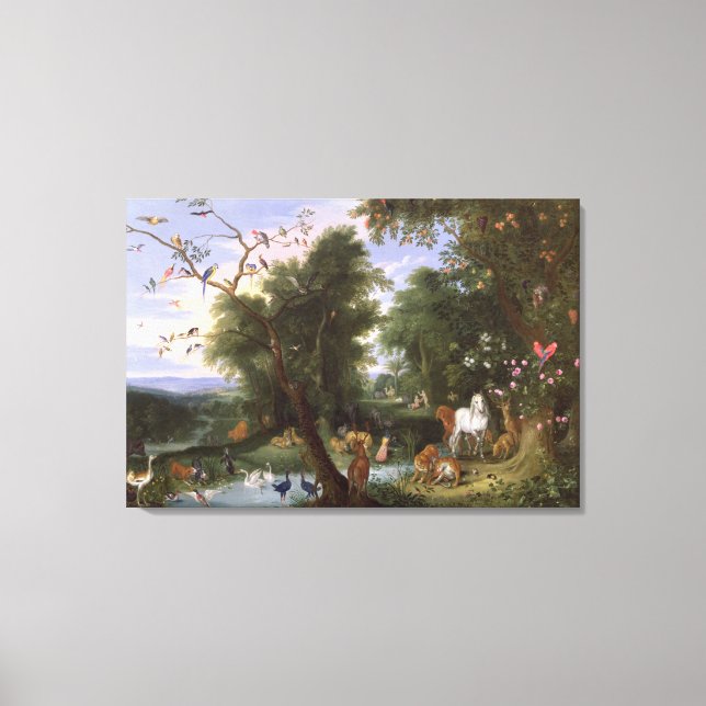 The Garden of Eden, 1659 Canvas Print (Front)