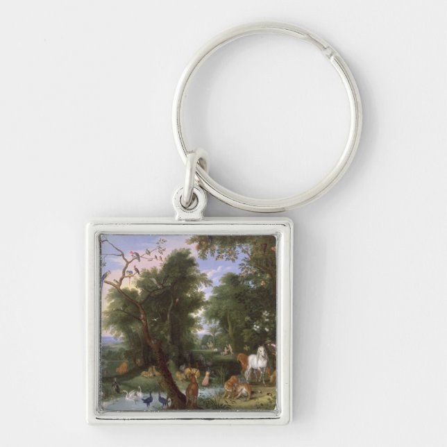 The Garden of Eden, 1659 Keychain (Front)