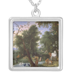 The Garden of Eden, 1659 Silver Plated Necklace
