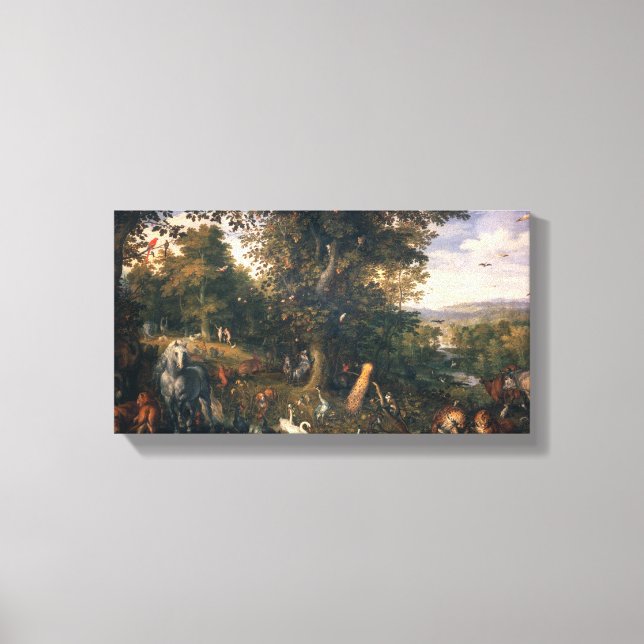 The Garden of Eden with the Fall of Man Canvas Print (Front)