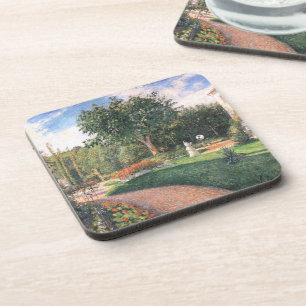 The Garden of Les Mathurins Camille Pissarro   Beverage Coaster