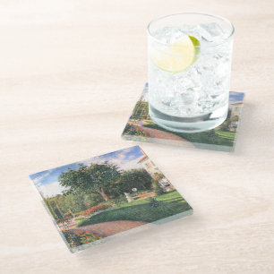The Garden of Les Mathurins Camille Pissarro Glass Coaster