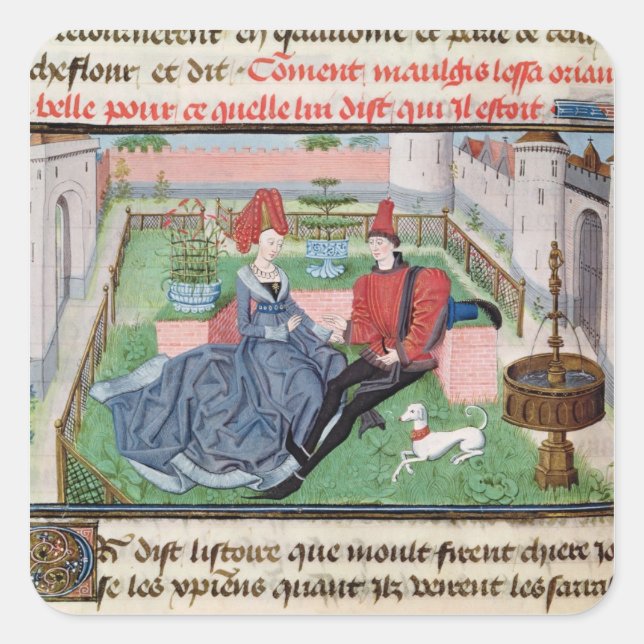 The Garden of Love Square Sticker (Front)